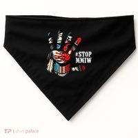 MMIW Awareness Native American Stop MMIW  USA-Made Doggie Bandana thumb 0