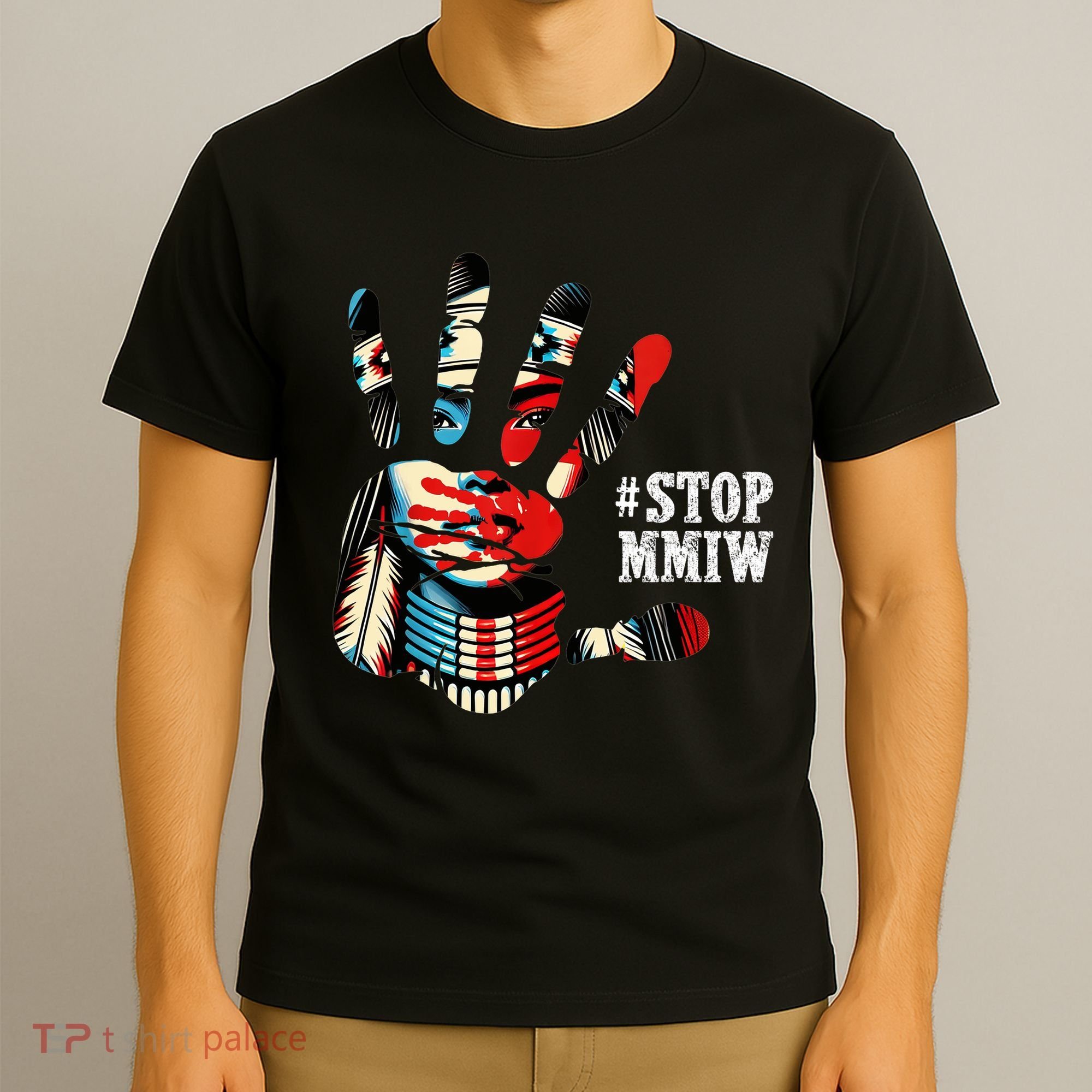MMIW Awareness Native American Stop MMIW  T-Shirt