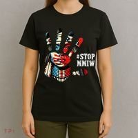 MMIW Awareness Native American Stop MMIW  T-Shirt thumb 4