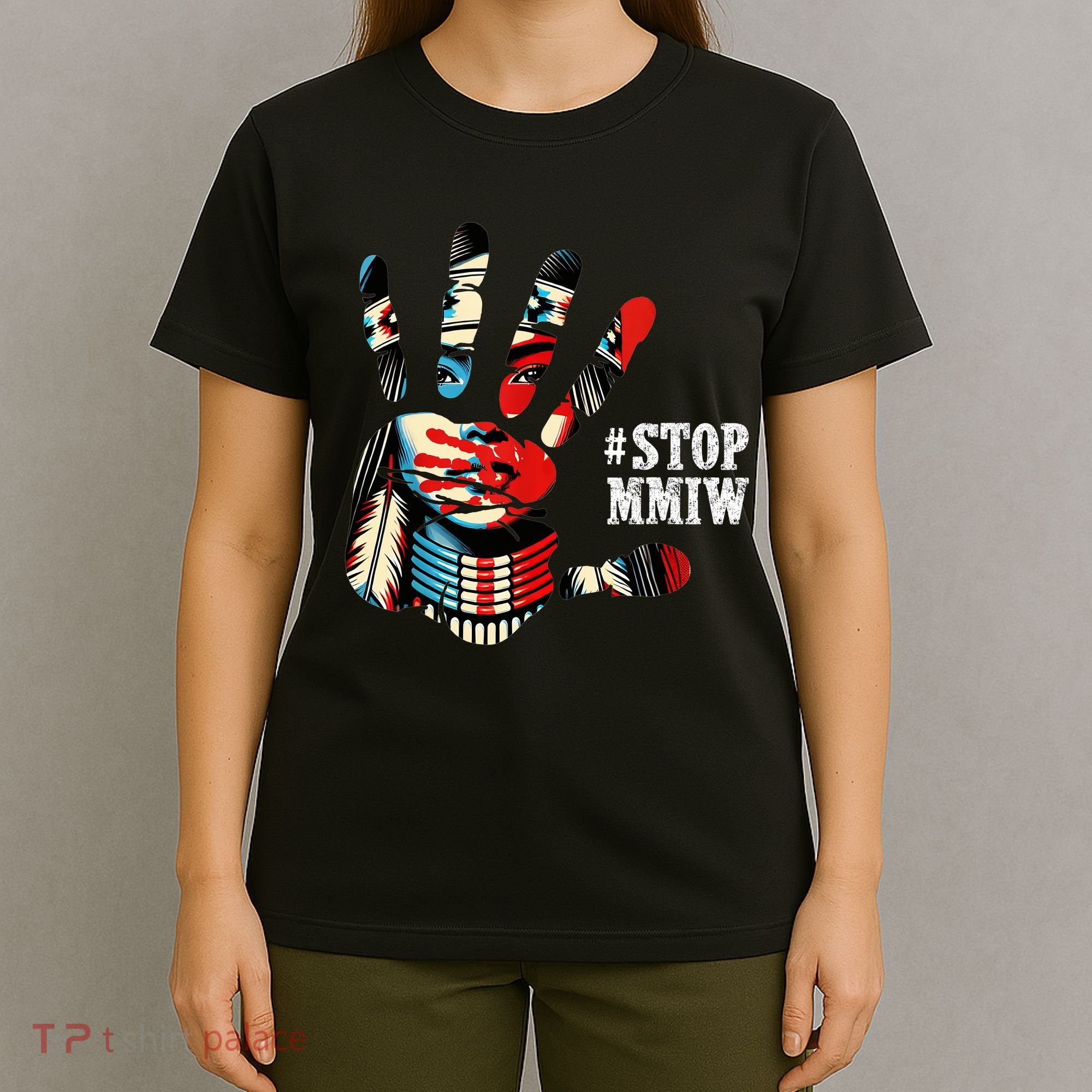 MMIW Awareness Native American Stop MMIW  T-Shirt