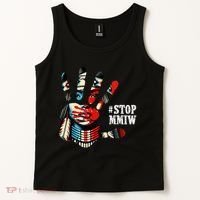 MMIW Awareness Native American Stop MMIW  Tank Top thumb 2