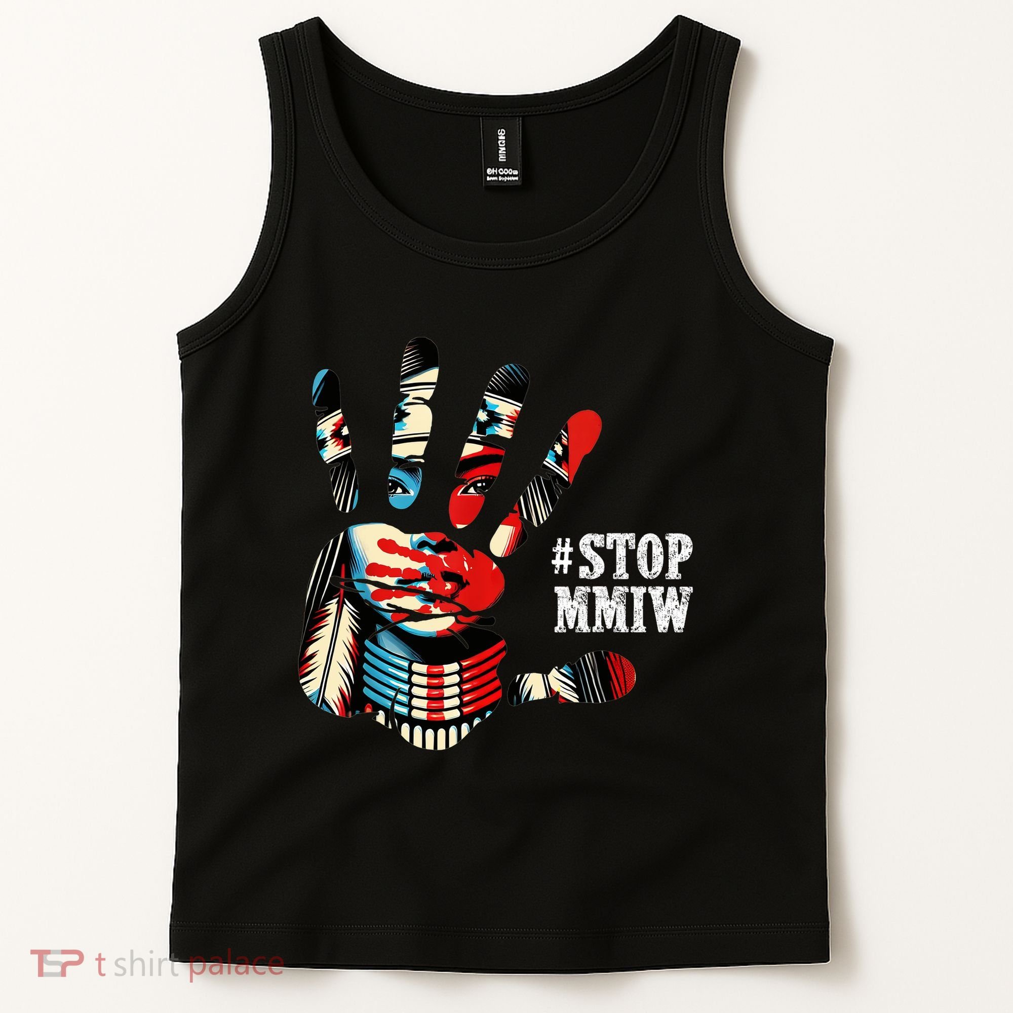 MMIW Awareness Native American Stop MMIW  Tank Top