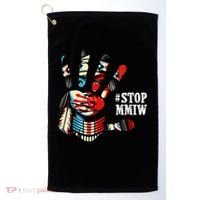 MMIW Awareness Native American Stop MMIW  Golf Towel thumb 0