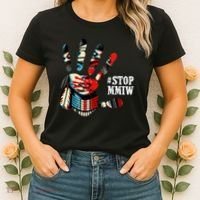MMIW Awareness Native American Stop MMIW  Women's T-Shirt thumb 2