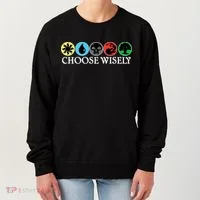 Mana Symbols Gathering Magic Choose Wisely  Women's Sweatshirt thumb 0