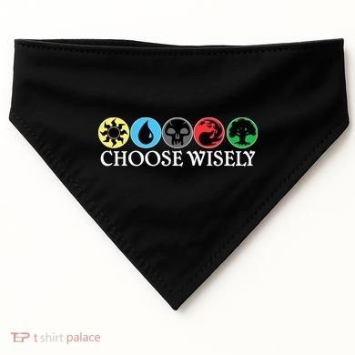 Mana Symbols Gathering Magic Choose Wisely  USA-Made Doggie Bandana