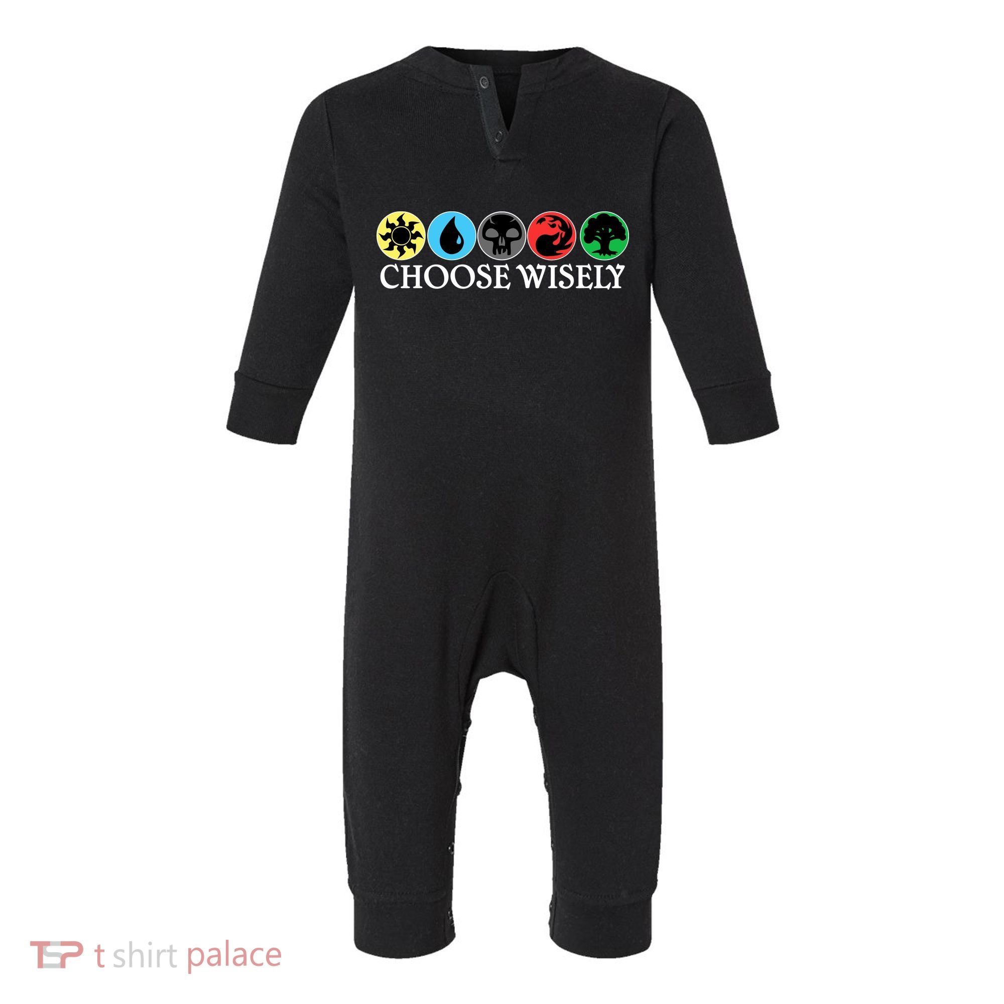 Mana Symbols Gathering Magic Choose Wisely  Infant Fleece One Piece