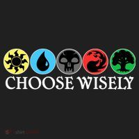 Mana Symbols Gathering Magic Choose Wisely  Comfort Colors Heavyweight Long Sleeve T-Shirt thumb 2