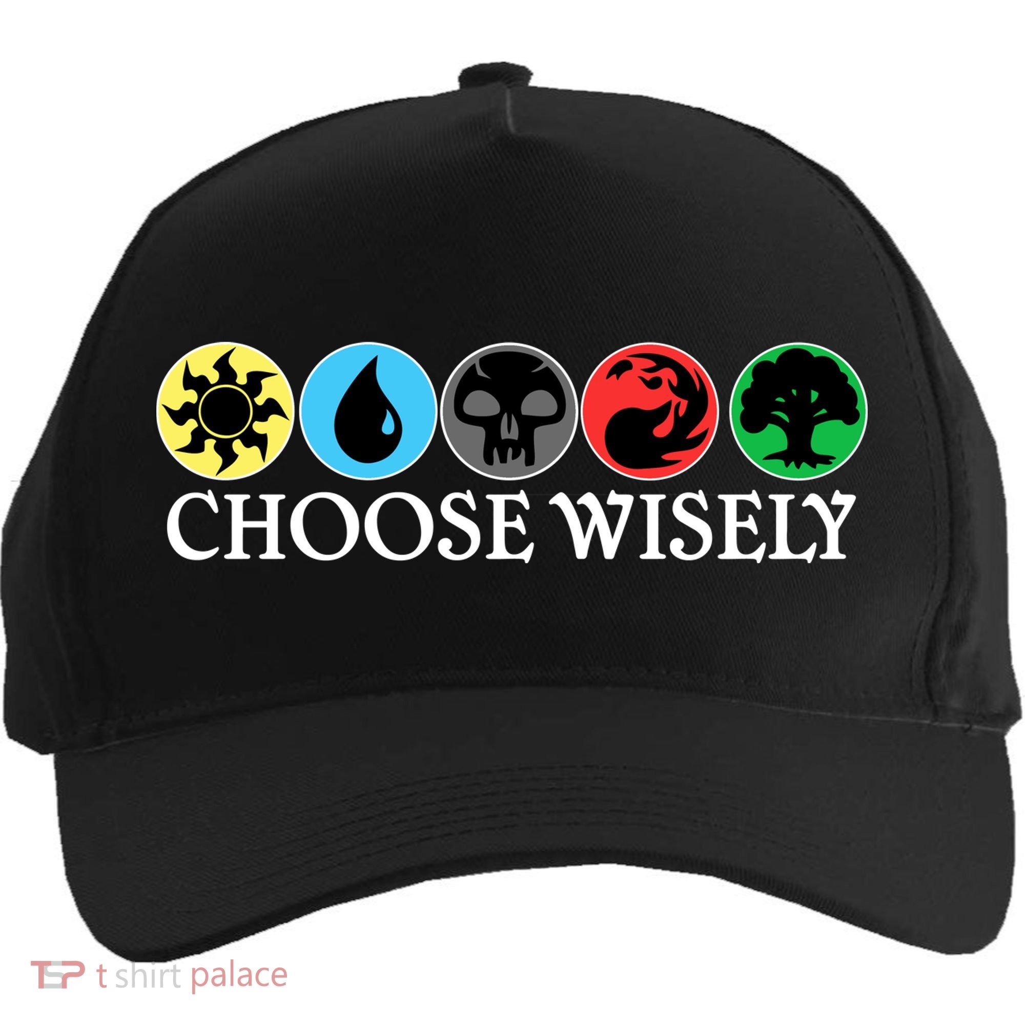 Mana Symbols Gathering Magic Choose Wisely  Five-Panel Snapback Cap