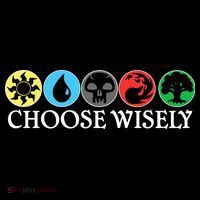Mana Symbols Gathering Magic Choose Wisely  City Backpack thumb 2