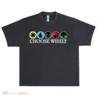 Mana Symbols Gathering Magic Choose Wisely  Urban Oversized Heavyweight T-Shirt thumb 0