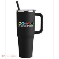 Mana Symbols Gathering Magic Choose Wisely  40oz Vacuum Insulated Stainless Steel Travel Tumbler thumb 0