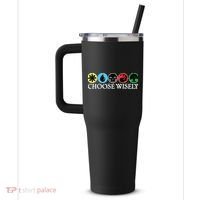 Mana Symbols Gathering Magic Choose Wisely  40oz Vacuum Insulated Stainless Steel Travel Tumbler thumb 2
