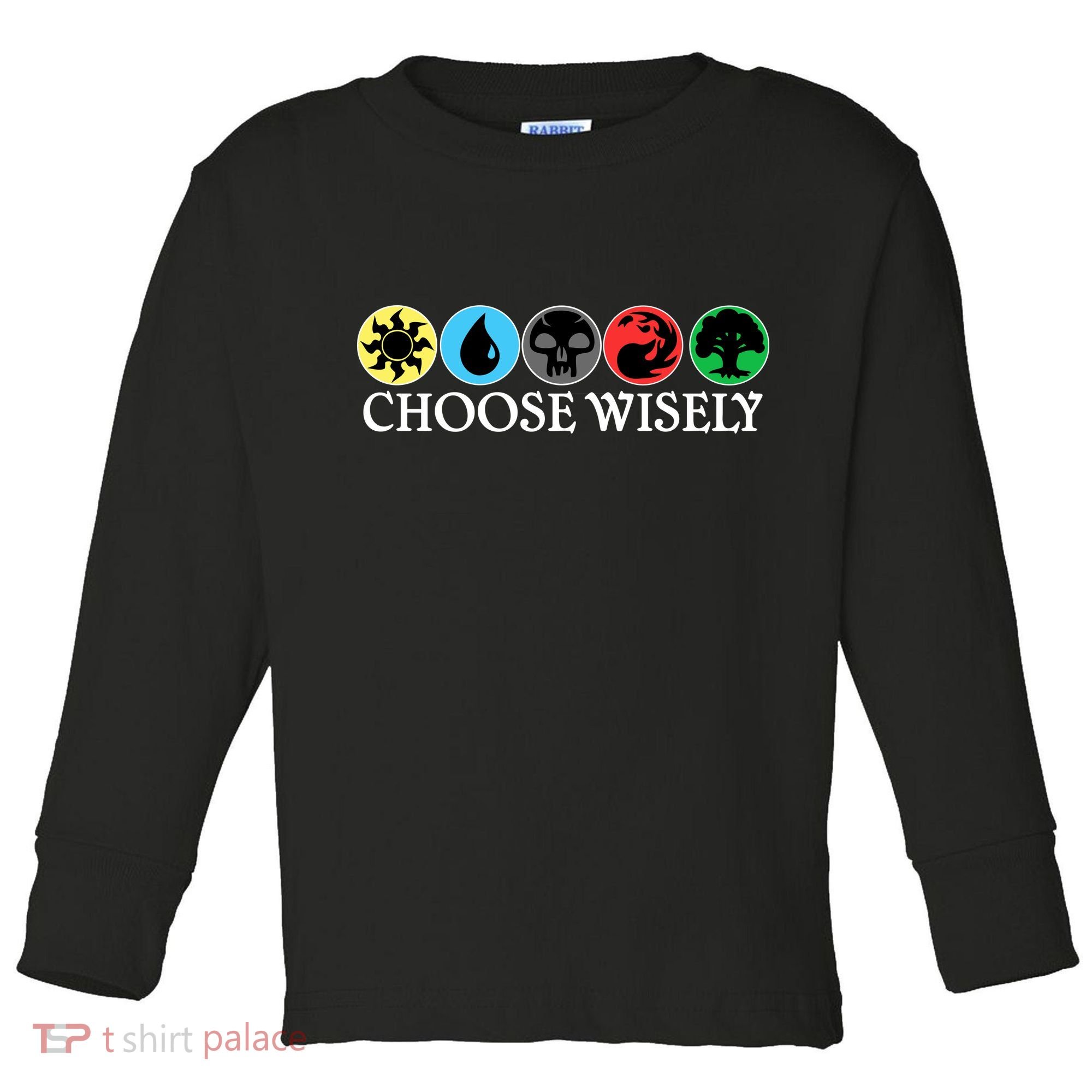 Mana Symbols Gathering Magic Choose Wisely  Toddler Long Sleeve Shirt