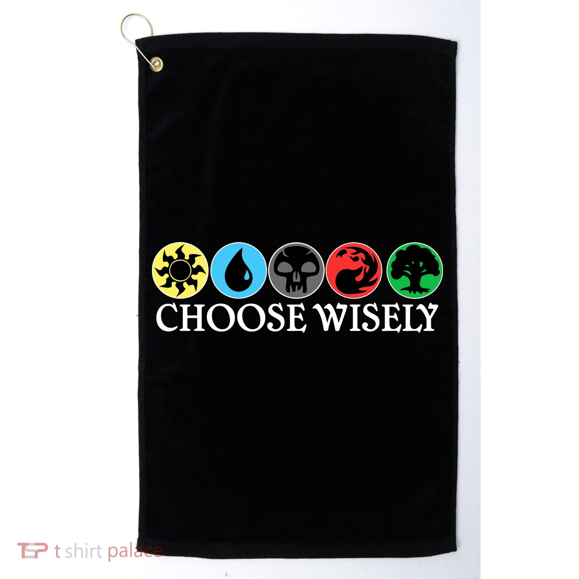 Mana Symbols Gathering Magic Choose Wisely  Golf Towel