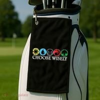 Mana Symbols Gathering Magic Choose Wisely  Golf Towel thumb 2