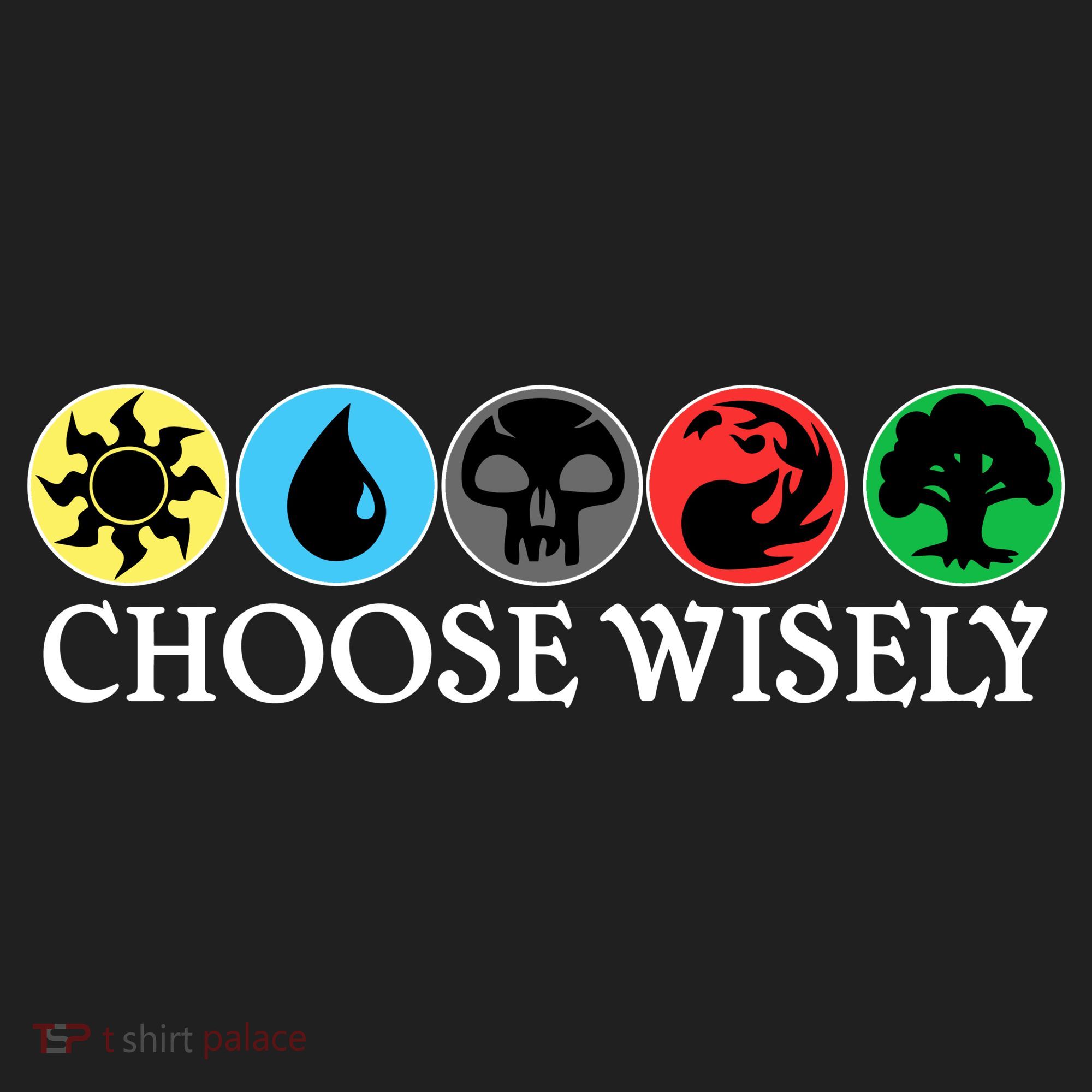 Mana Symbols Gathering Magic Choose Wisely  Zone Performance Long-Sleeve T-Shirt