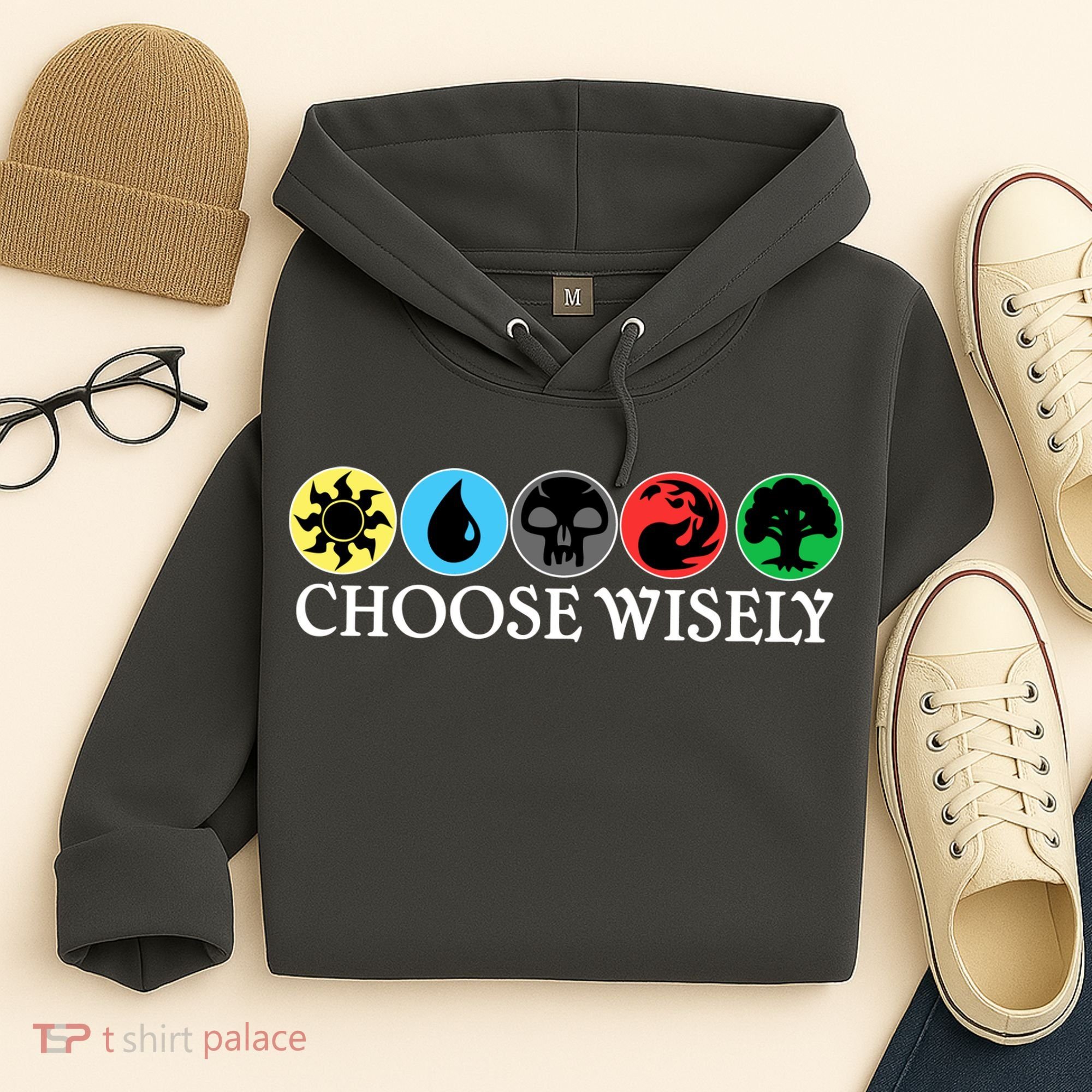 Mana Symbols Gathering Magic Choose Wisely  Hoodie