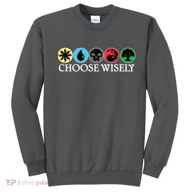 Mana Symbols Gathering Magic Choose Wisely  Sweatshirt