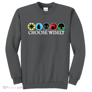 Mana Symbols Gathering Magic Choose Wisely  Sweatshirt