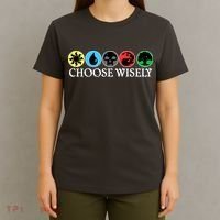 Mana Symbols Gathering Magic Choose Wisely  T-Shirt thumb 4