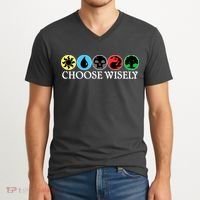 Mana Symbols Gathering Magic Choose Wisely  V-Neck T-Shirt thumb 2