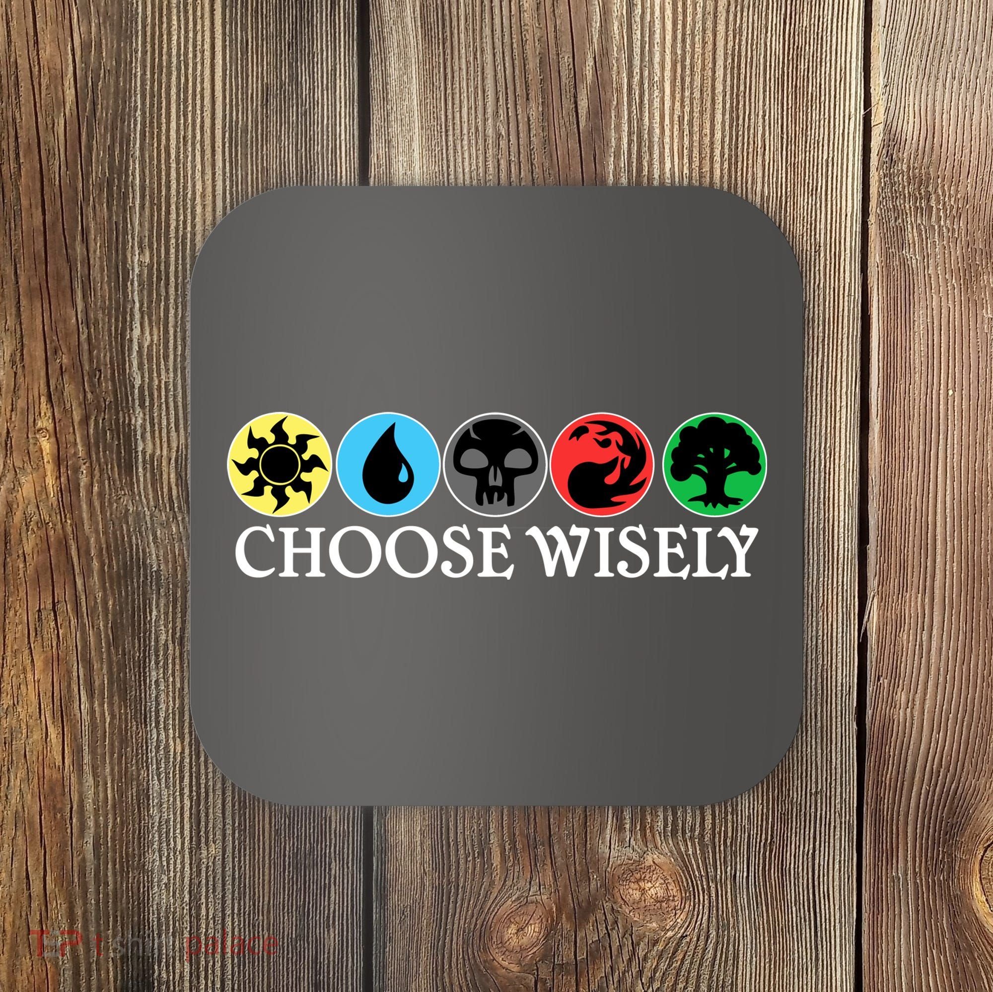 Mana Symbols Gathering Magic Choose Wisely  Coaster