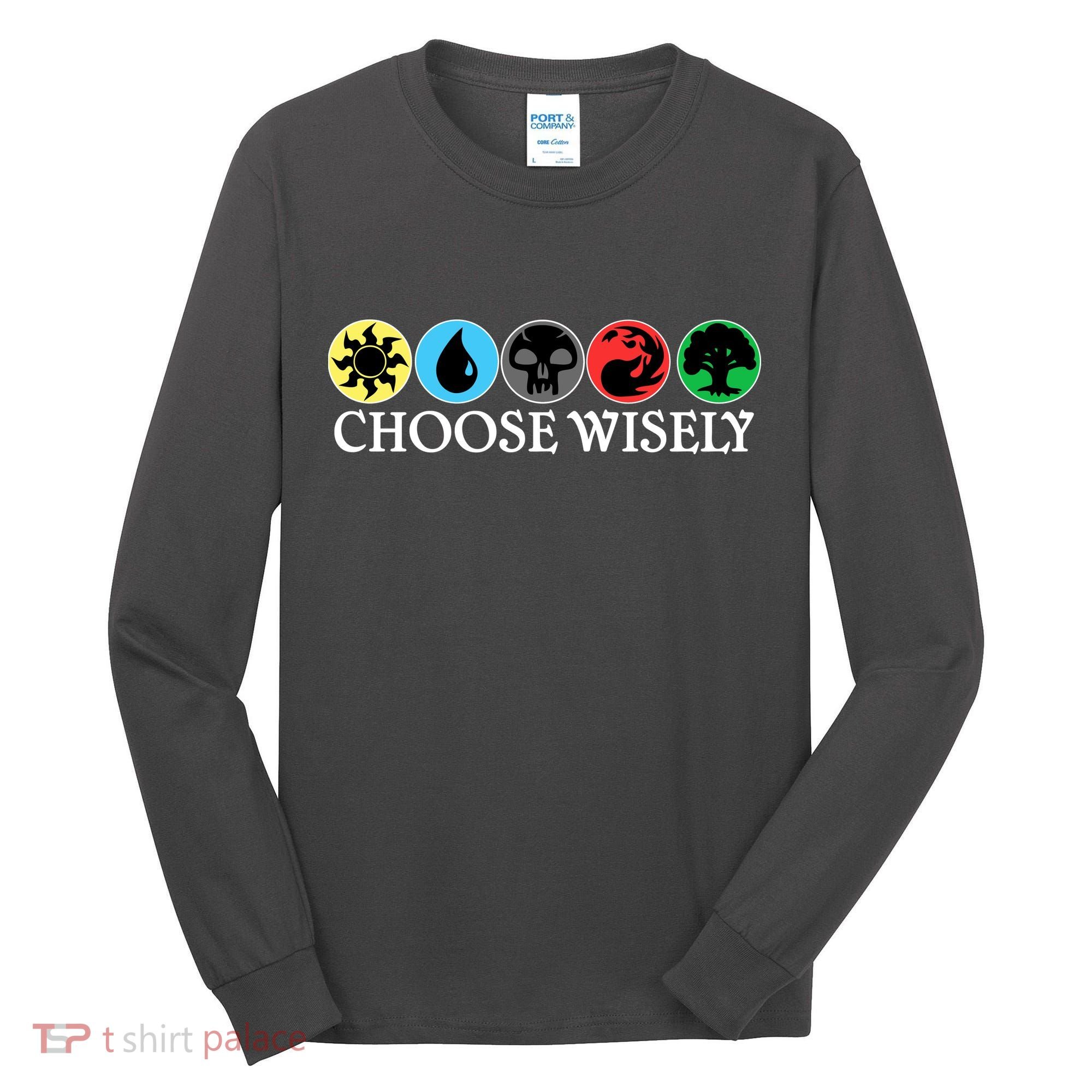 Mana Symbols Gathering Magic Choose Wisely  Tall Long Sleeve Shirt