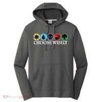Mana Symbols Gathering Magic Choose Wisely  Performance Fleece Hoodie thumb 0