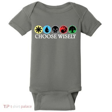 Mana Symbols Gathering Magic Choose Wisely  Baby Bodysuit