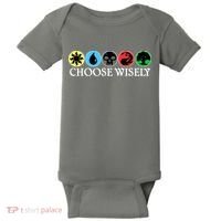 Mana Symbols Gathering Magic Choose Wisely  Baby Bodysuit thumb 0