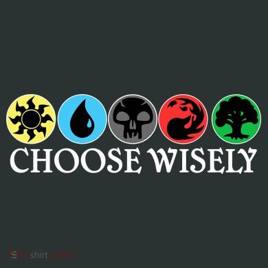 Mana Symbols Gathering Magic Choose Wisely  Tall Hoodie
