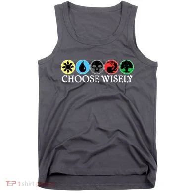Mana Symbols Gathering Magic Choose Wisely  Tank Top