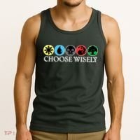 Mana Symbols Gathering Magic Choose Wisely  Tank Top thumb 3