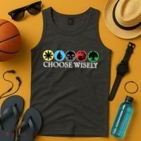 Mana Symbols Gathering Magic Choose Wisely  Tank Top thumb 4