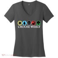Mana Symbols Gathering Magic Choose Wisely  Women's V-Neck T-Shirt thumb 0