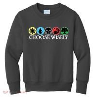 Mana Symbols Gathering Magic Choose Wisely  Kids Sweatshirt thumb 0
