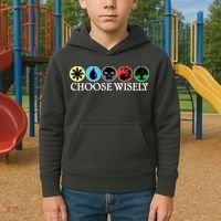 Mana Symbols Gathering Magic Choose Wisely  Kids Hoodie thumb 2