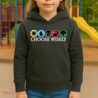 Mana Symbols Gathering Magic Choose Wisely  Kids Hoodie thumb 3