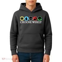 Mana Symbols Gathering Magic Choose Wisely  Kids Hoodie thumb 4