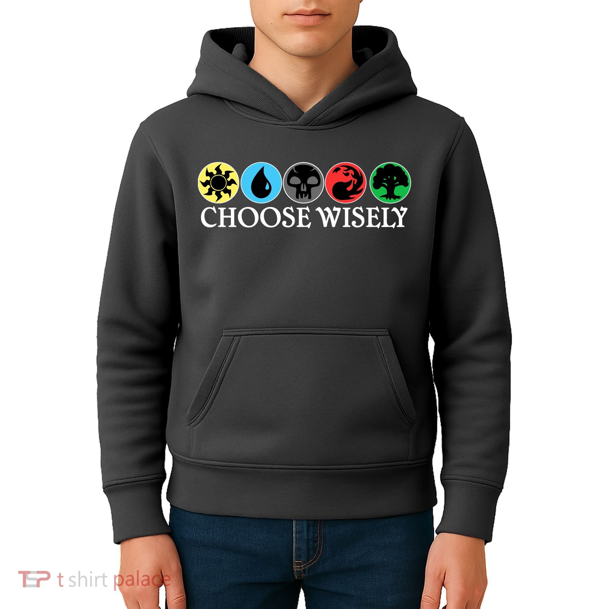Mana Symbols Gathering Magic Choose Wisely  Kids Hoodie