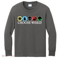 Mana Symbols Gathering Magic Choose Wisely  Kids Long Sleeve Shirt thumb 0