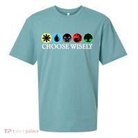 Mana Symbols Gathering Magic Choose Wisely  Sueded Cloud Jersey T-Shirt thumb 0