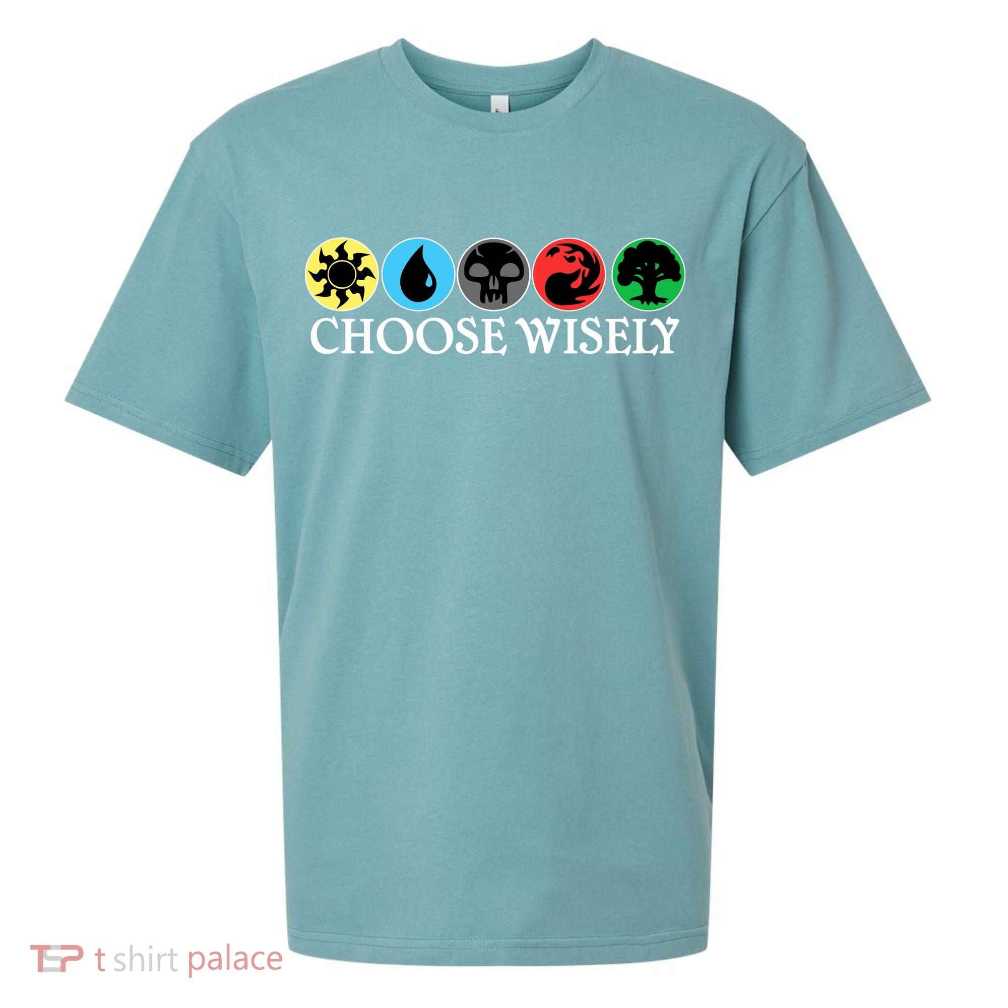 Mana Symbols Gathering Magic Choose Wisely  Sueded Cloud Jersey T-Shirt