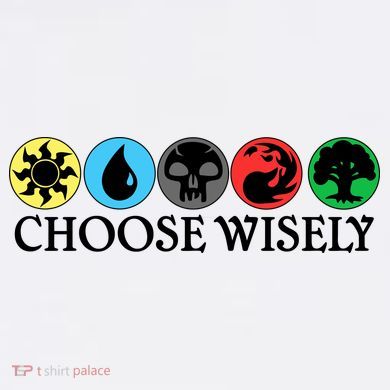 Mana Symbols Gathering Magic Choose Wisely  Garment-Dyed Sweatshirt