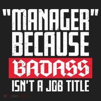 Manager Because Badass Isn't A Job Title Golf Towel thumb 3