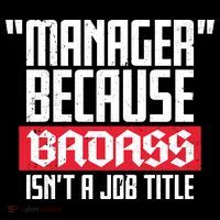 Manager Because Badass Isn't A Job Title Visor thumb 3