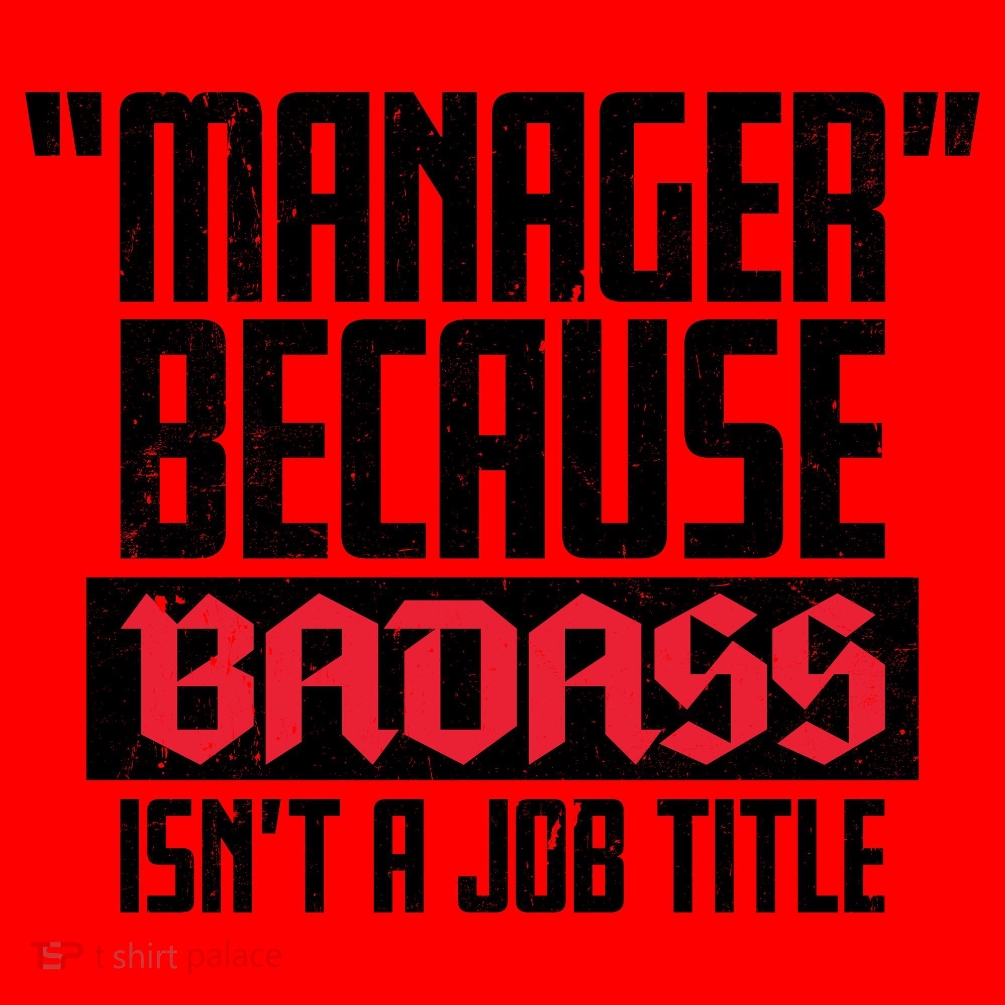 Manager Because Badass Isn't A Job Title Santa Hat