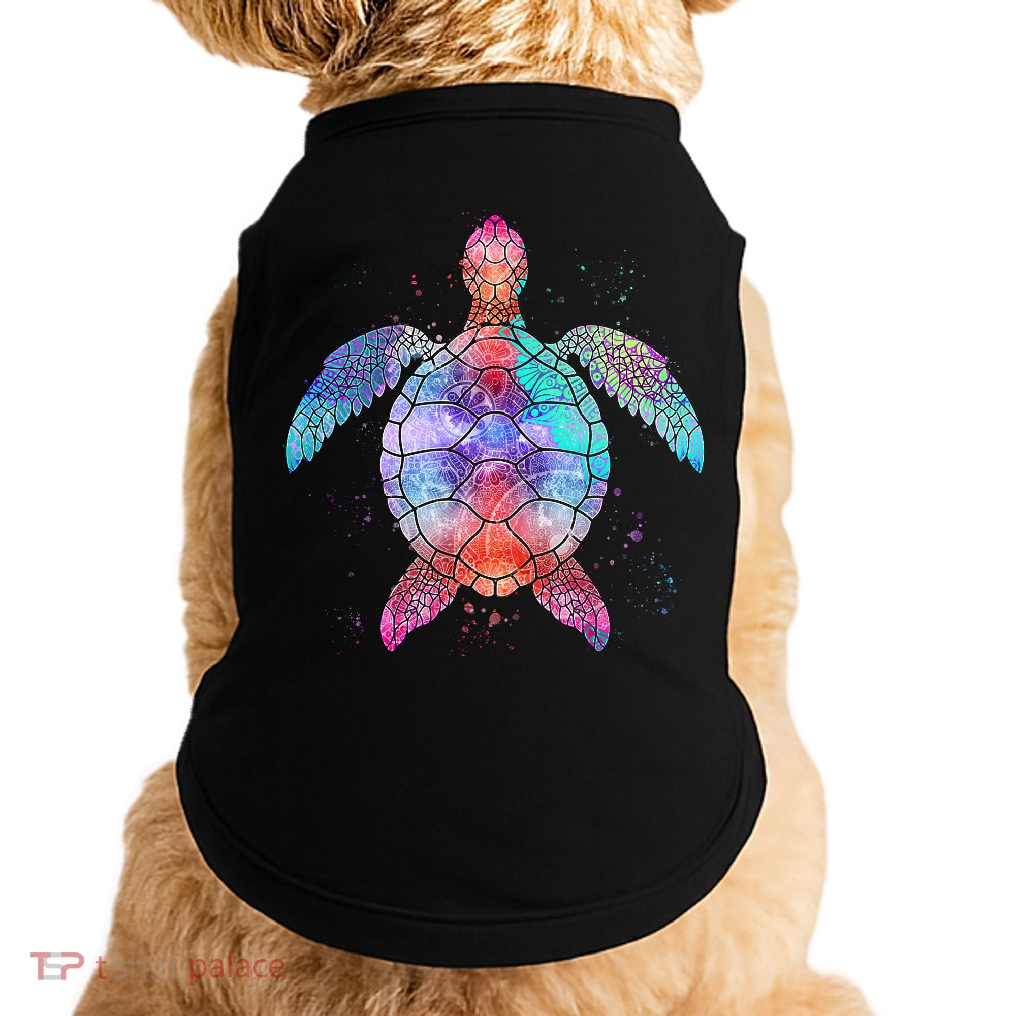 Mandala Sea Turtle Doggie Tank