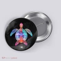 Mandala Sea Turtle Button thumb 0